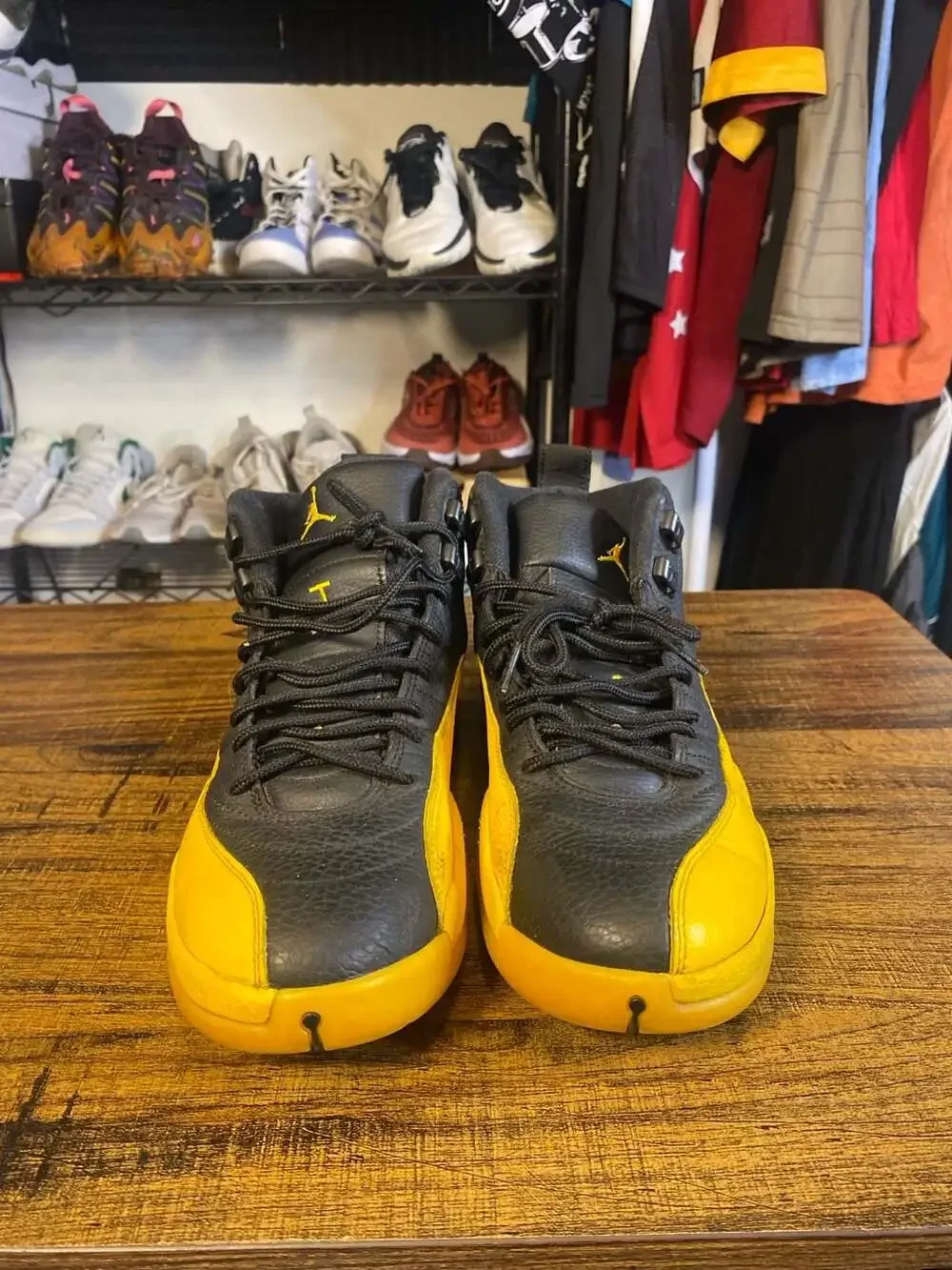 Nike Air Jordan 12 Retro University Gold Black Sneakers No Box No Insole
